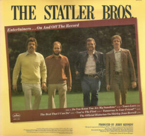 The Statler Bros. – Entertainers...On And Off The Record vinyl
