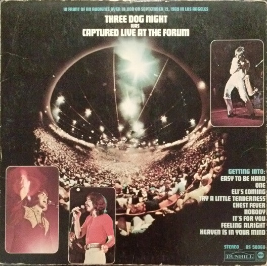 Three Dog Night – Captured Live At The Forum vinyl
